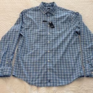 Johnnie O Roosevelt Navy button down shirt